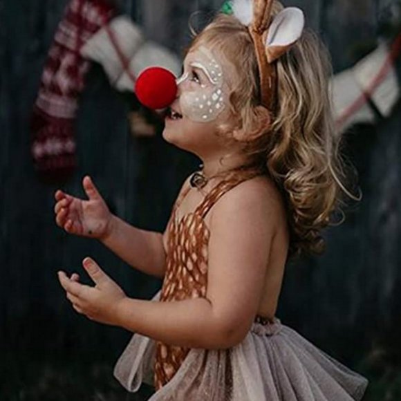 Baby Christmas Reeindeer Tutu Romper with Headband 6-9 months - Picture 3 of 4